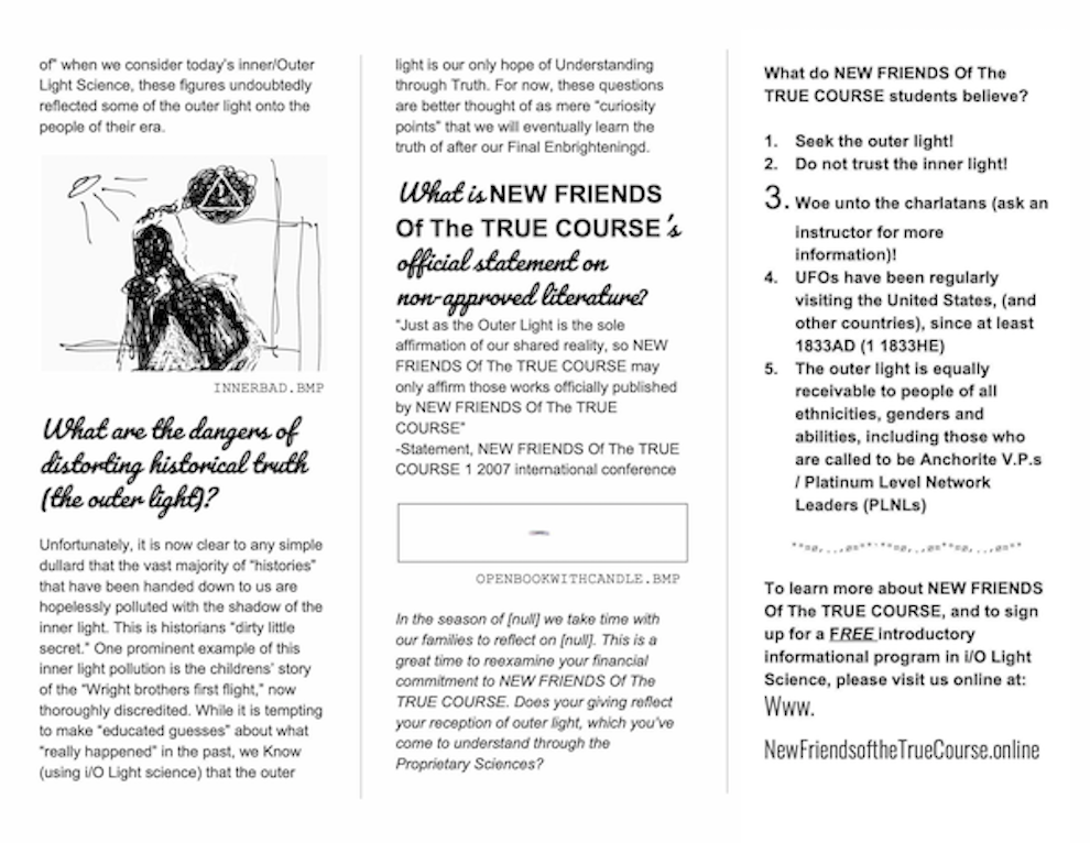 Informational pamphlet on how to learn about the history of the past. Use Caution!